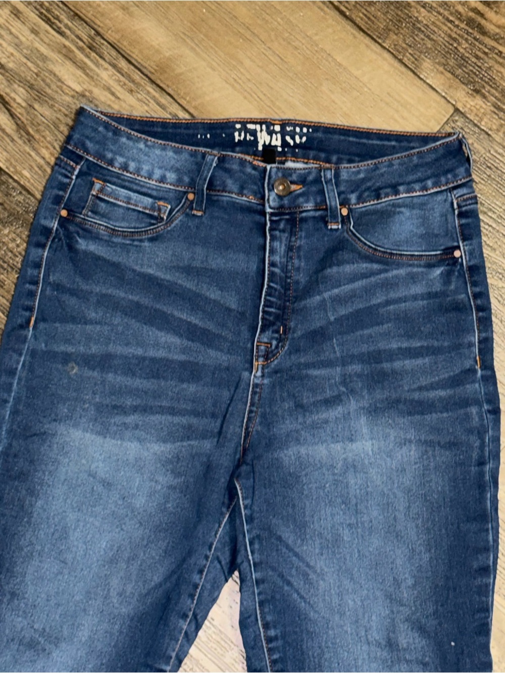 Rewash Dark Blue Women's Skinny Jeans - Picture 5 of 11
